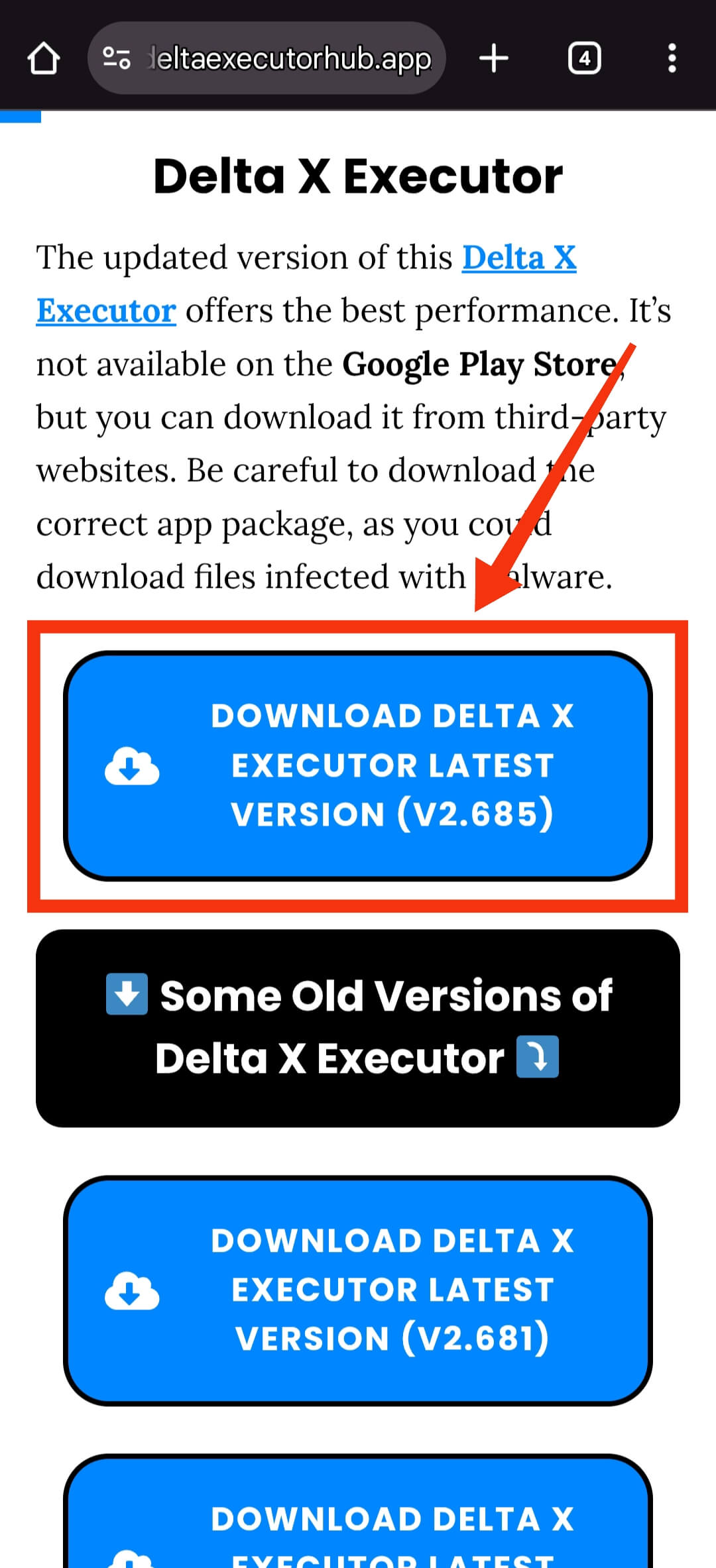 Click Download Button